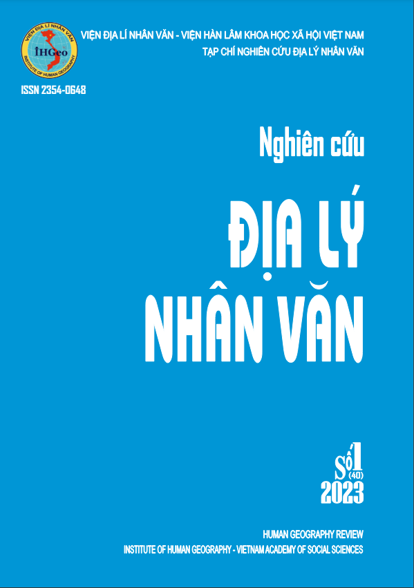 Số. 1 (2023): Tạp chí Nghiên cứu Địa lý nhân văn